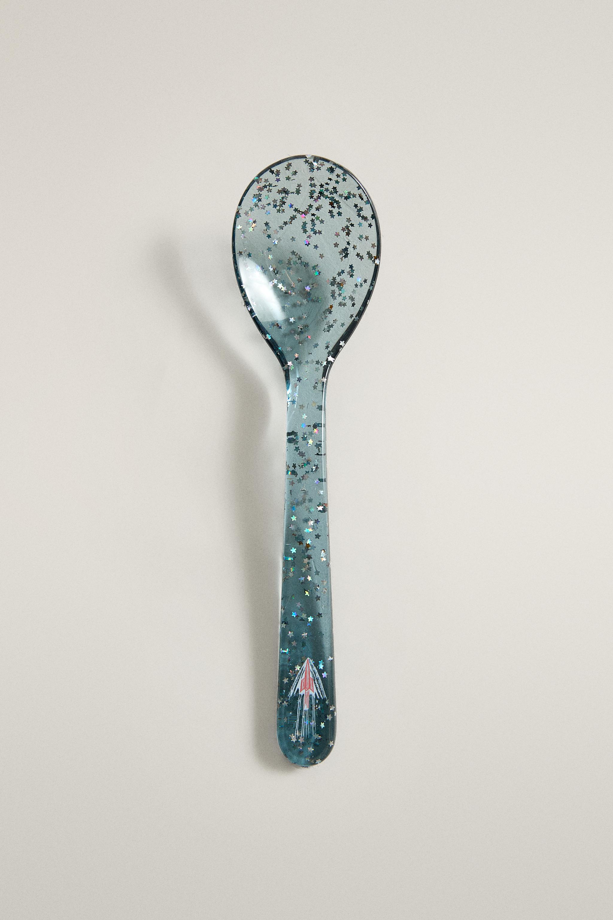 CUILLÈRE ENFANT PAILLETTES ÉTOILES TRITAN™